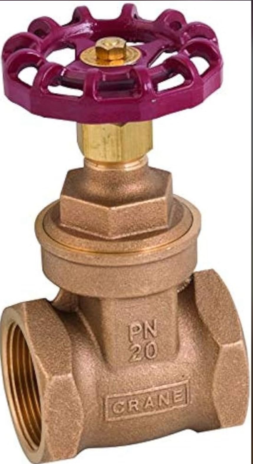 CRANE GATE VALVE BRONZE FxF PN20 D151-1''